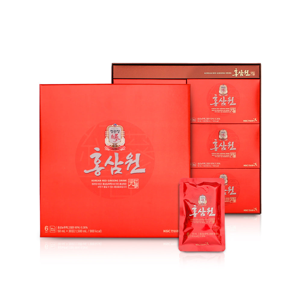 JUNG KWAN JANG โสมแดงเกาหลีสกัดพร้อมดื่ม 50มล. X 30ซอง - Hong Sam Won 50ml. X 30pouches