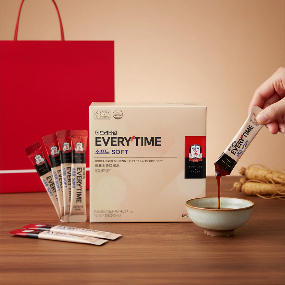 JUNG KWAN JANG โสมแดงชนิดพร้อมดื่ม 10มล. X 30ซอง - Korean Red Ginseng Extract Everytime Soft