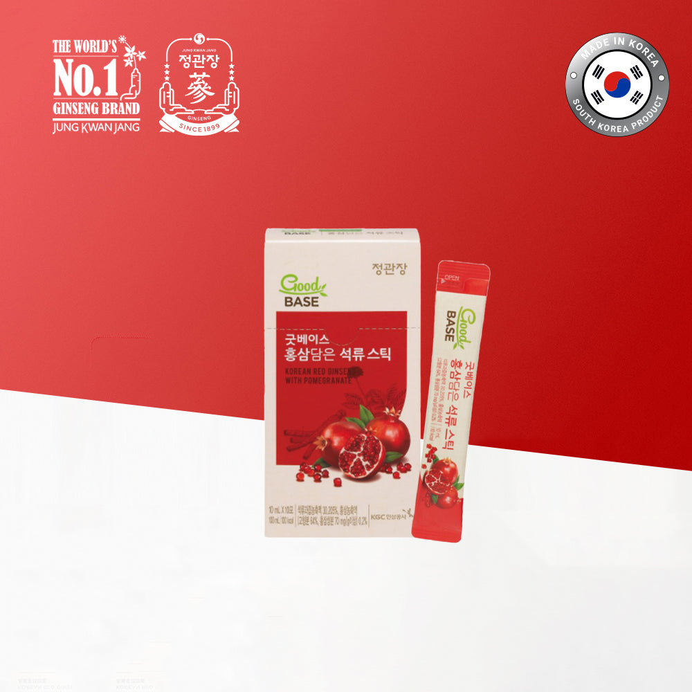 JUNG KWAN JANG โสมแดงสกัดผสมน้ำทับทิม 10มล. X 10ซอง - Korean Red Ginseng With Pomegranate Stick