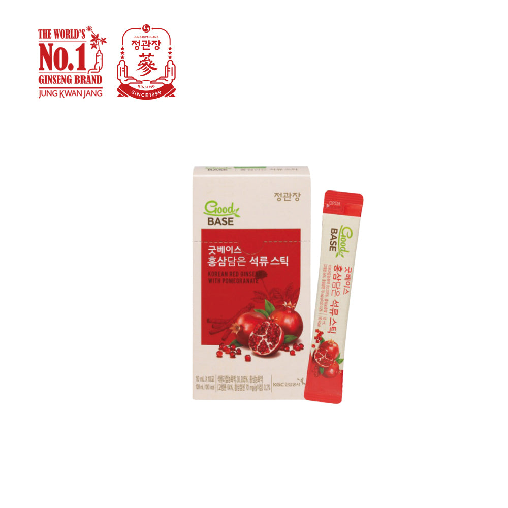 JUNG KWAN JANG โสมแดงสกัดผสมน้ำทับทิม 10มล. X 10ซอง - Korean Red Ginseng With Pomegranate Stick