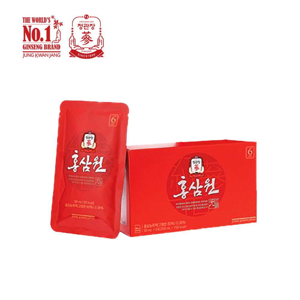 JUNG KWAN JANG โสมแดงเกาหลีสกัดพร้อมดื่ม 50มล. X 5ซอง - Hong Sam Won 50ml. X 5pouches