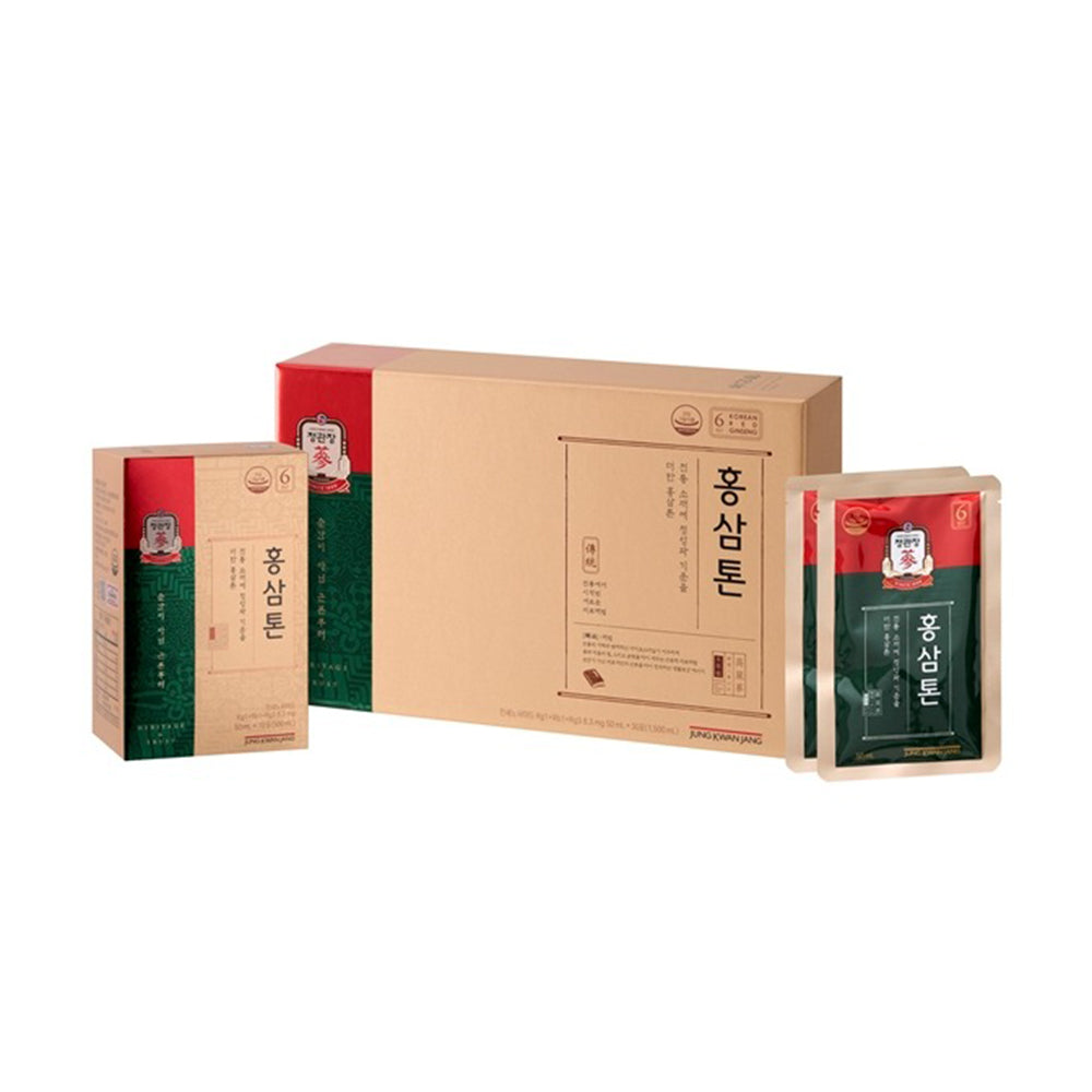 JUNG KWAN JANG โสมแดงเกาหลีสกัดพร้อมดื่ม 50มล. X 30ซอง - Korean Red Ginseng Plus ( Hong Sam Tone )