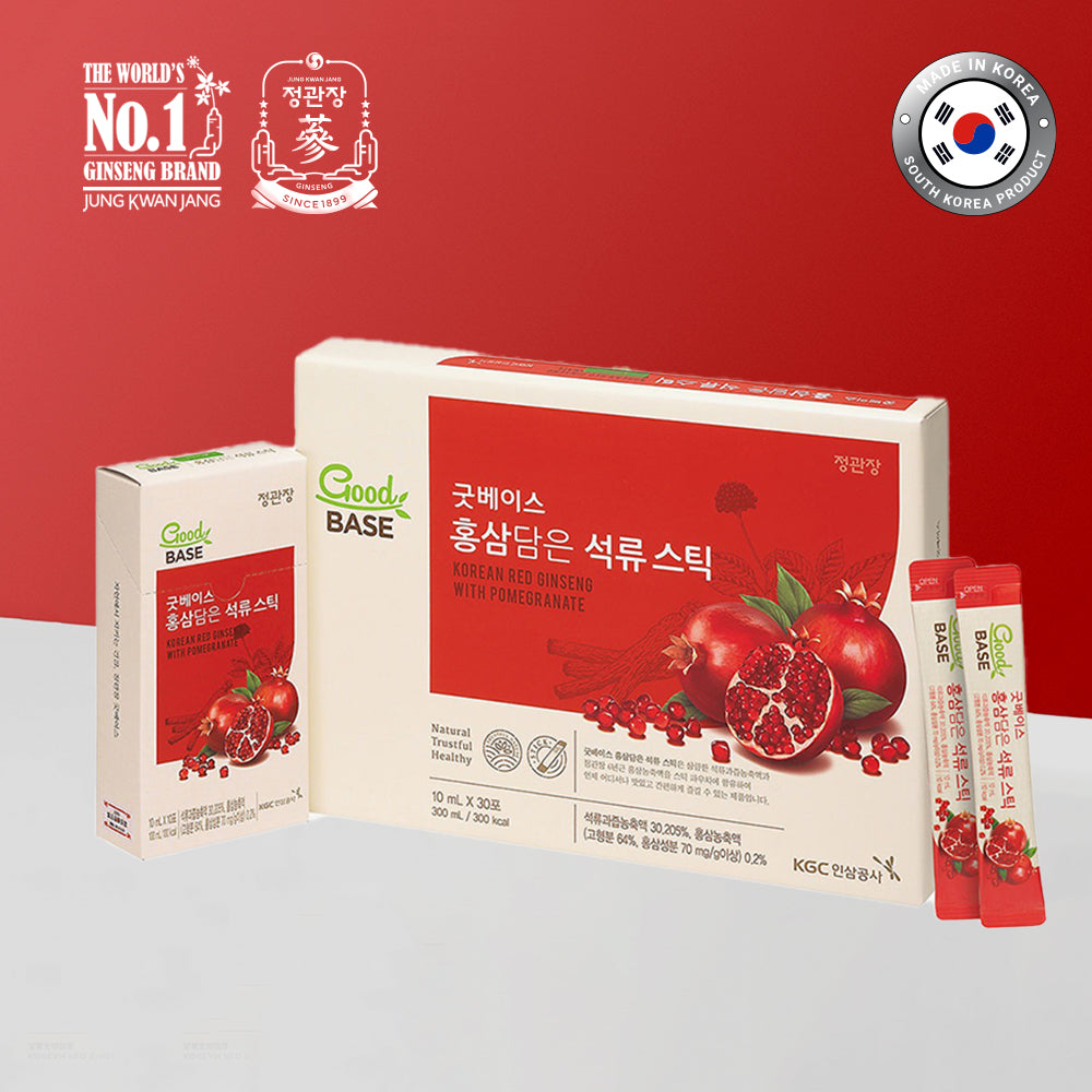 JUNG KWAN JANG โสมแดงสกัดผสมน้ำทับทิม 10มล. X 30ซอง - Korean Red Ginseng With Pomegranate Stick